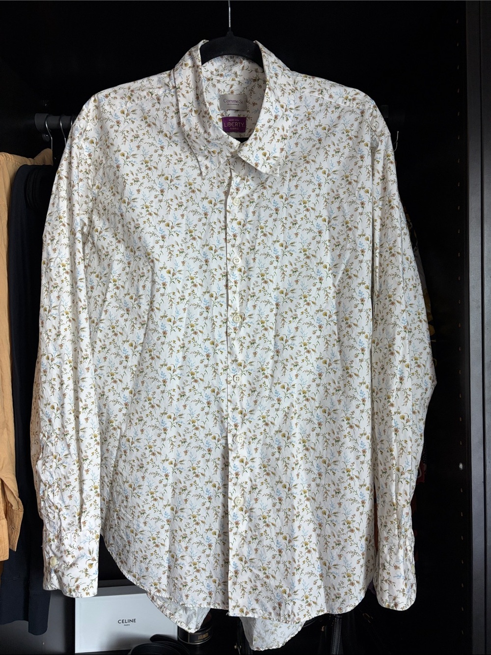 Comme Si La Shirt Classica, made with Liberty Fabric-Emma Victoria Cotton Poplin